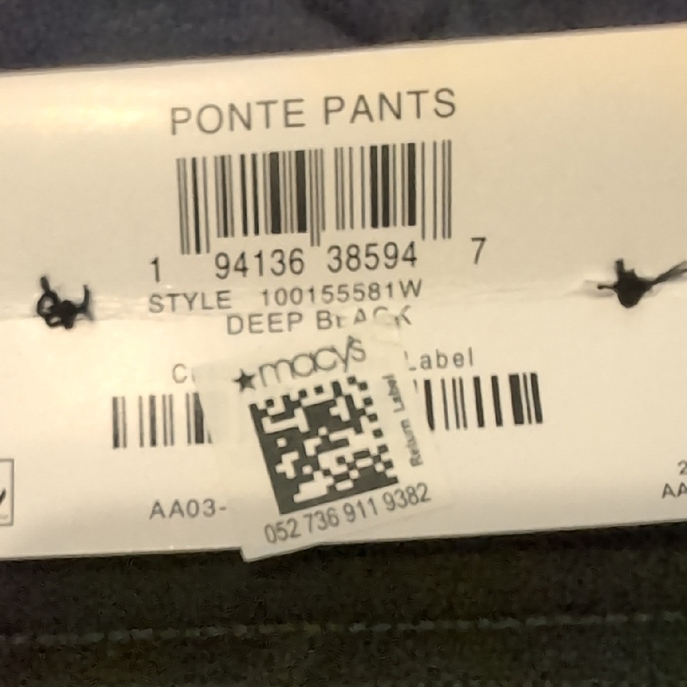 INC International Concepts Classic Black Pants - Picture 2 of 3